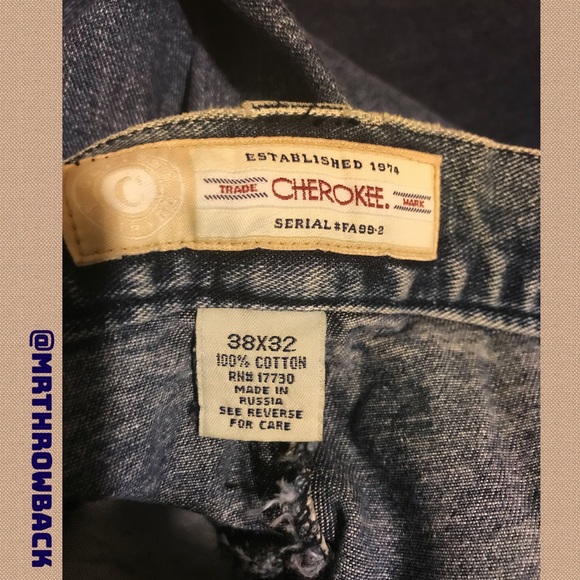 VINTAGE CHEROKEE CARGO JEANS W38xL32 - Picture 5 of 6